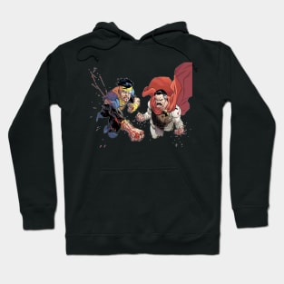 father and son fight together Hoodie